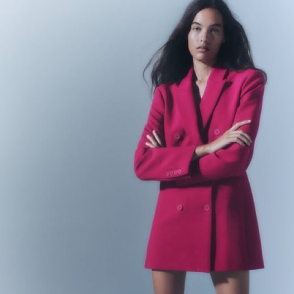 Zara Double BREASTED BLAZER DRESS NWT S - Picture 5 of 16